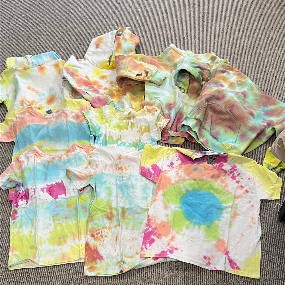 Colorful Tie-Dye T-Shirts and hoodie Collection